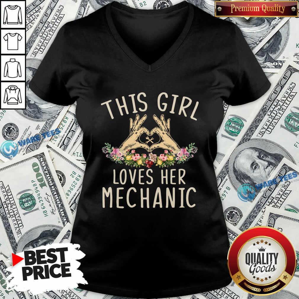 Official This Girl Loves Her Mechanic Vintage Shirt