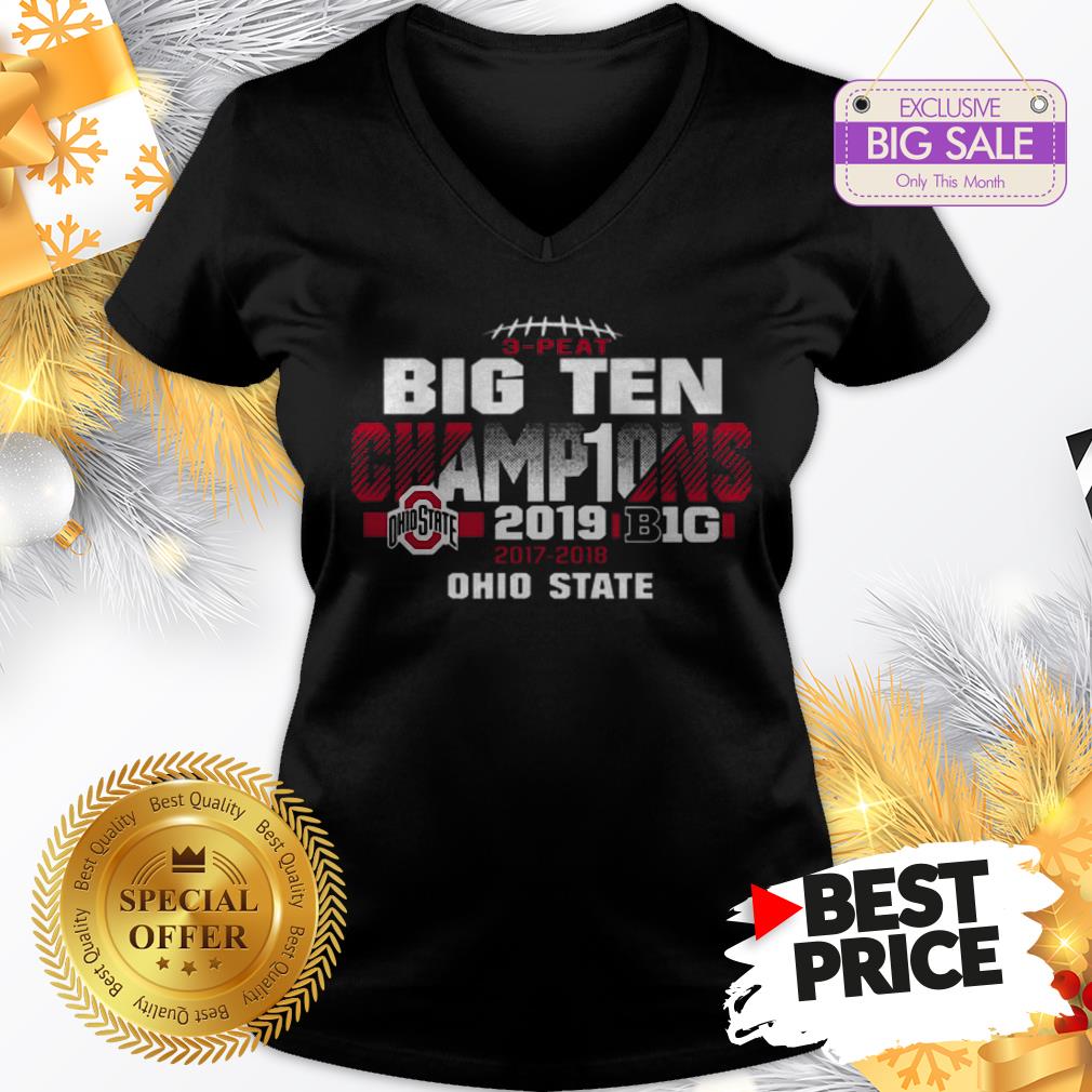 Official Top 2019 Big Ten Football Champions Ohio State Buckeyes Shirt