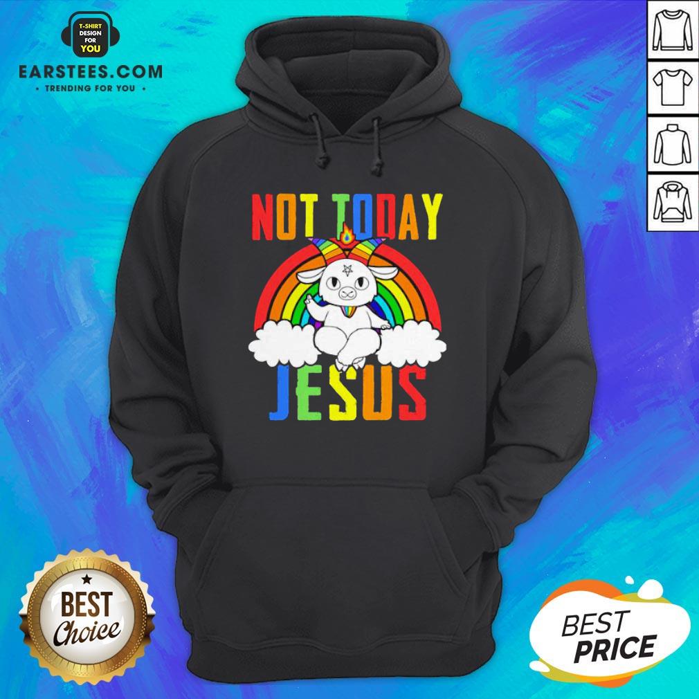 Official Unicorn Satan Not Today Jesus LGBT Shirt