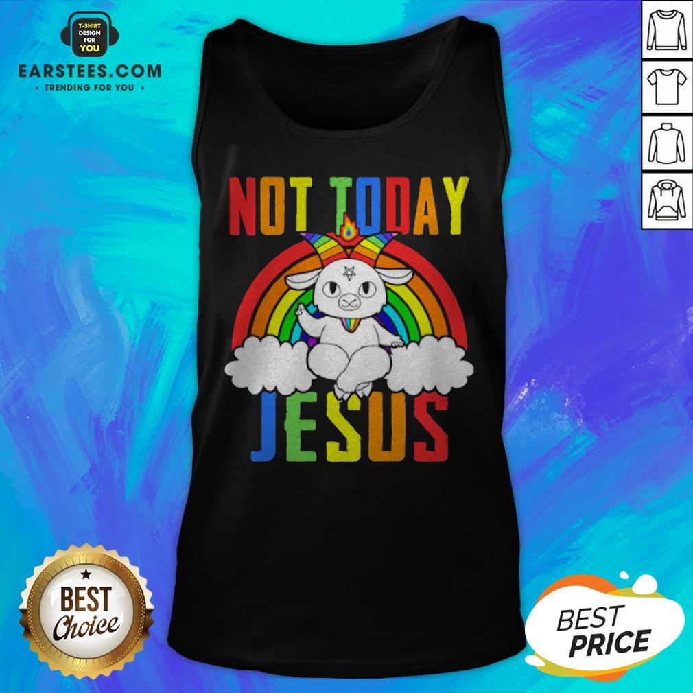 Official Unicorn Satan Not Today Jesus LGBT Shirt