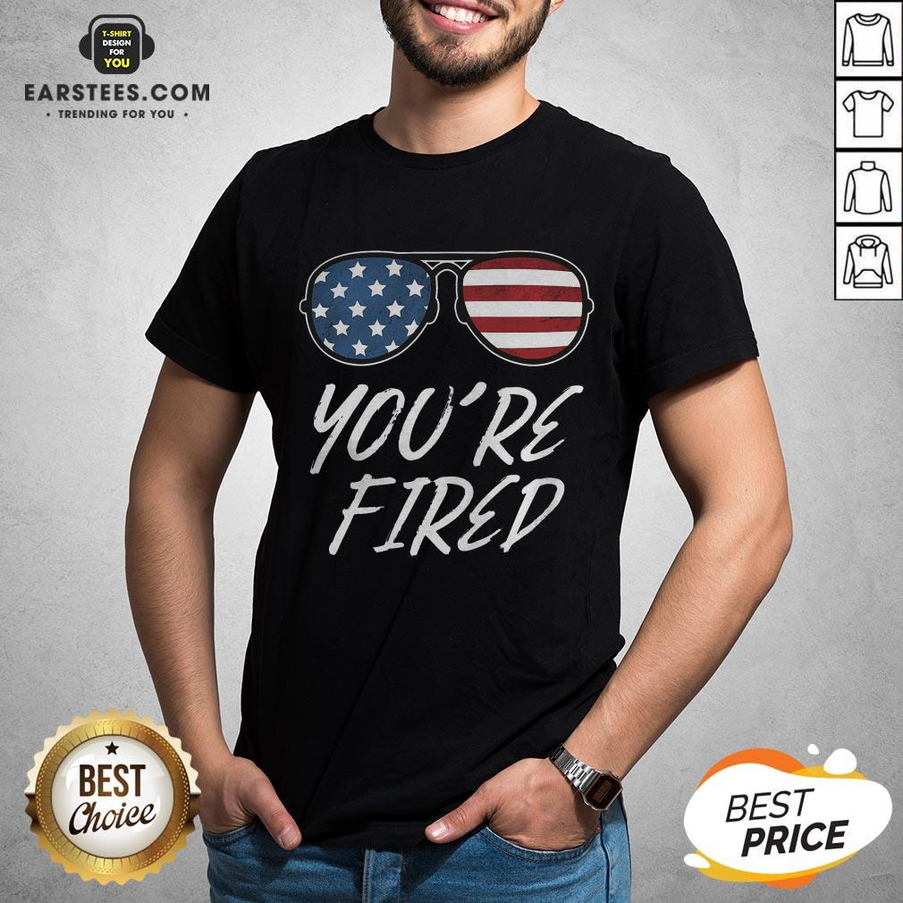 Official You’re Fired Glass American Flag Shirt