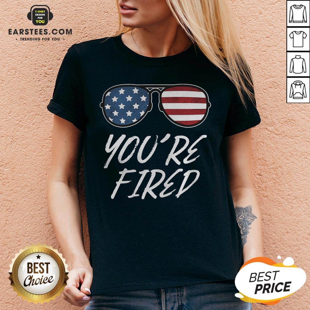 Official You’re Fired Glass American Flag Shirt