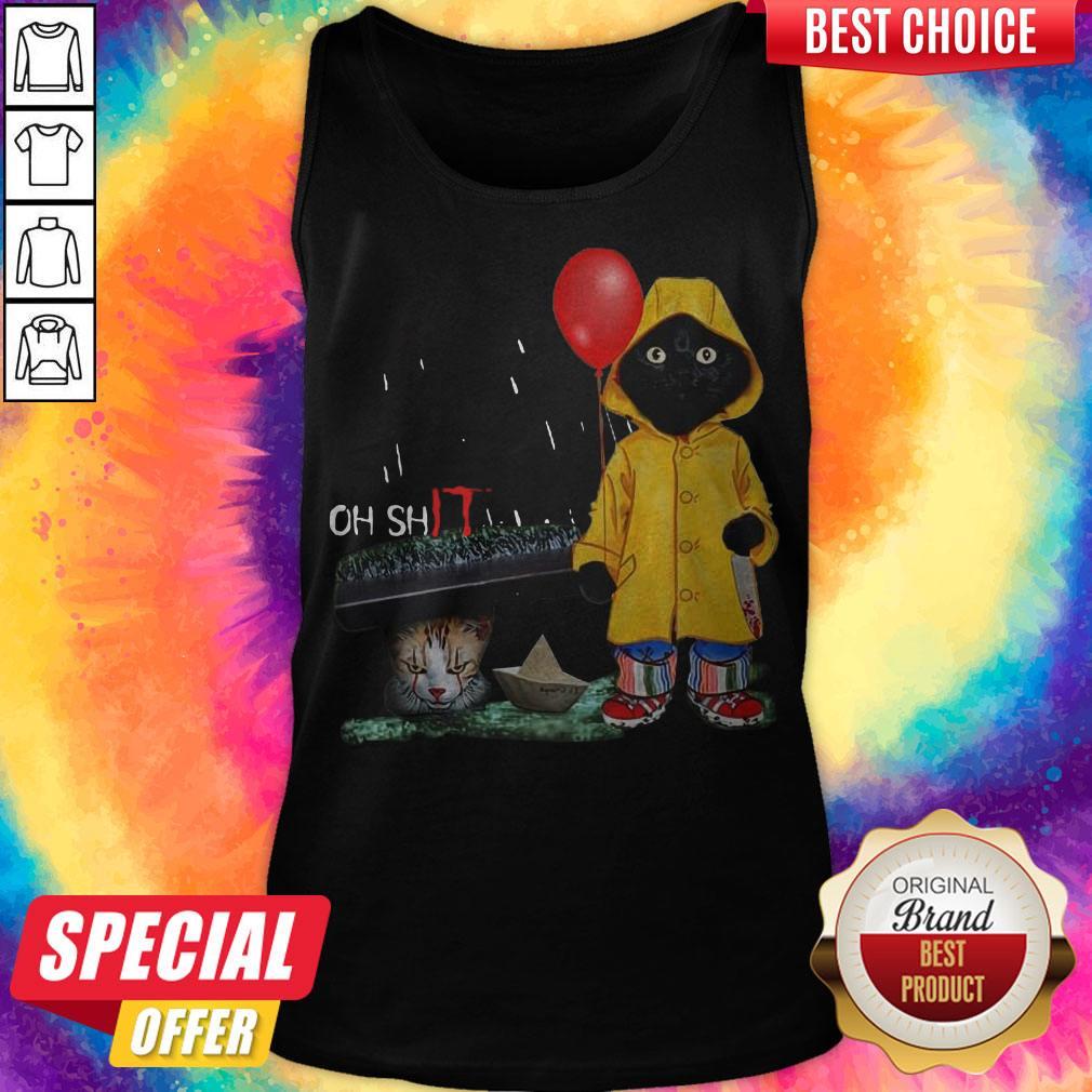 Oh Shit Cat Pennywise It Shirt