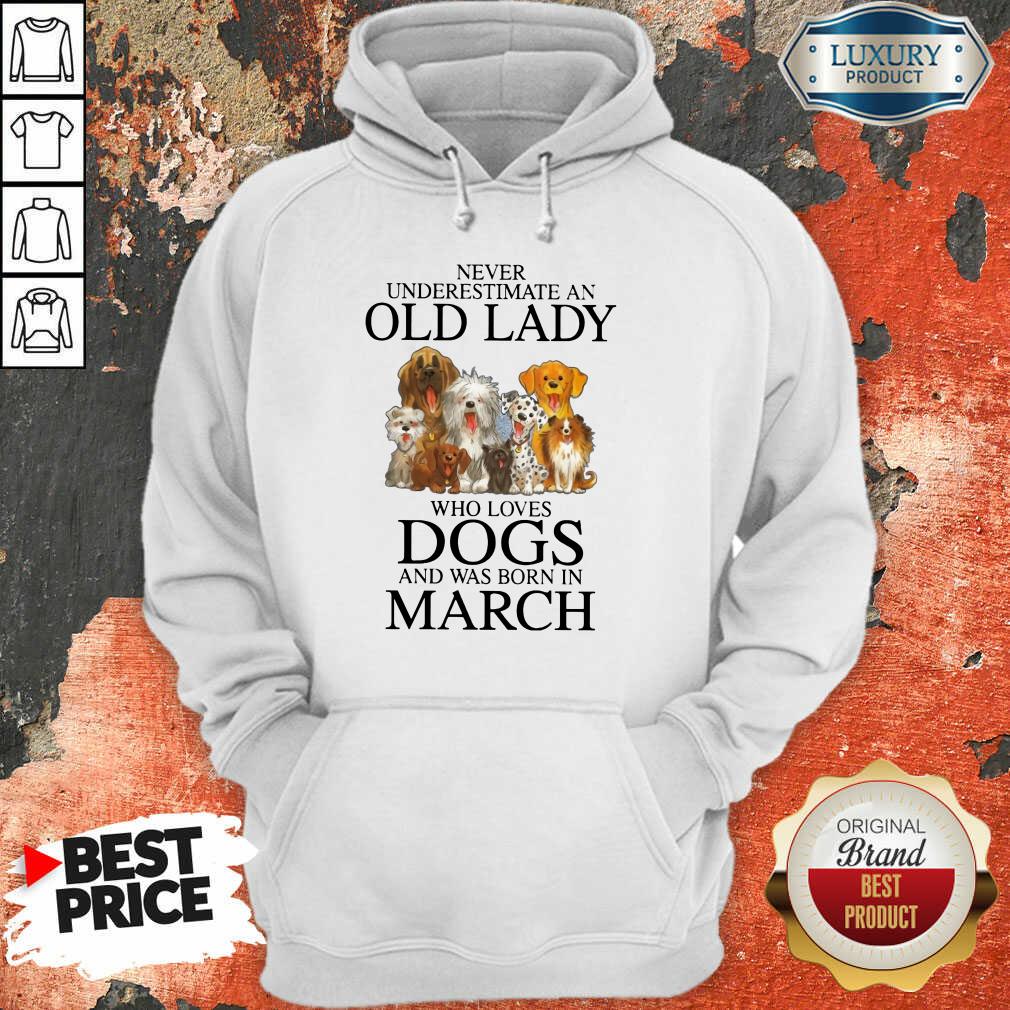 Old Lady Who Love Dog In March Shirt