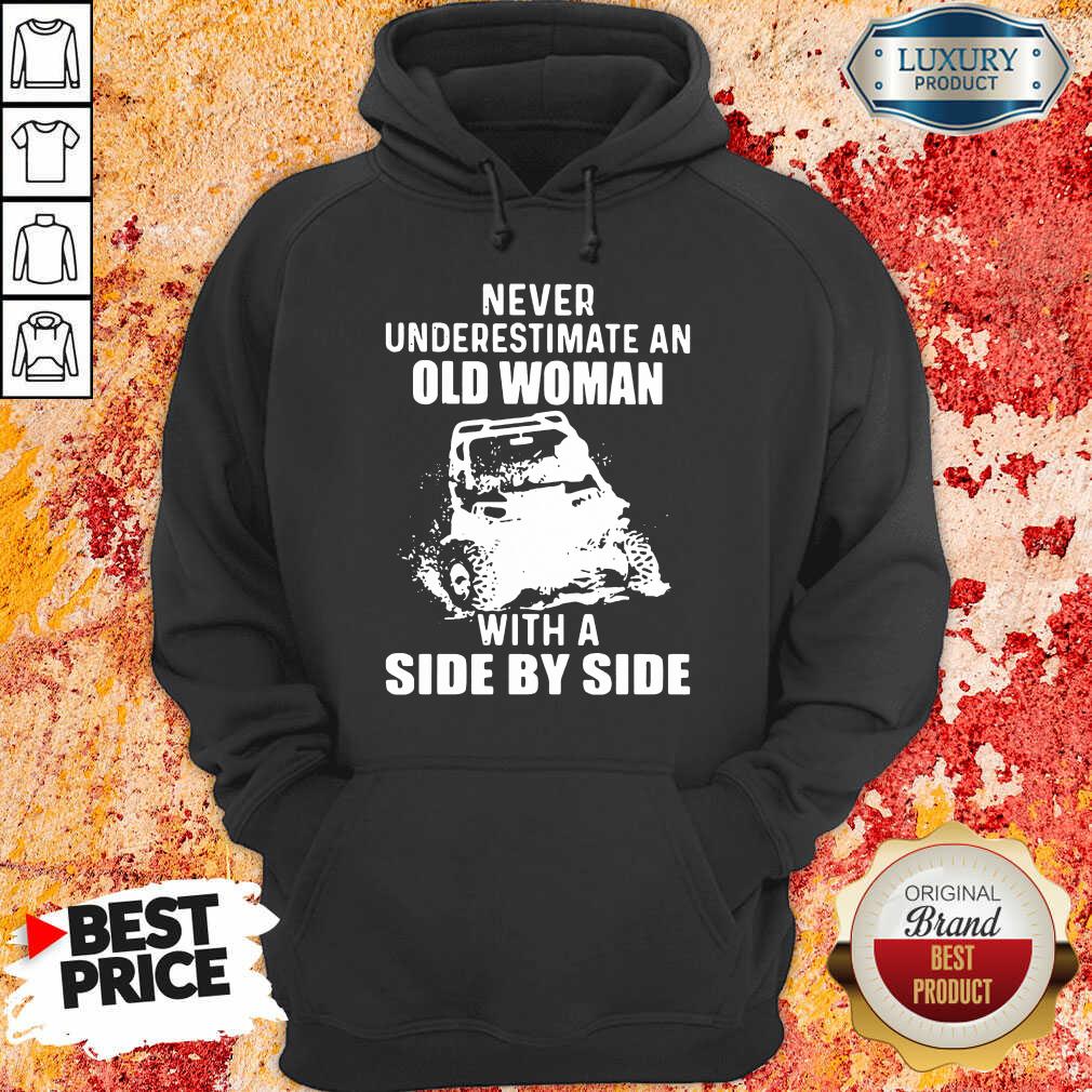 Old Women With A Side By Side Shirt