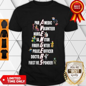 Nice Covid-19 Avengers Paramedic Volunteer Nurse Janitor Firefighter Shirt