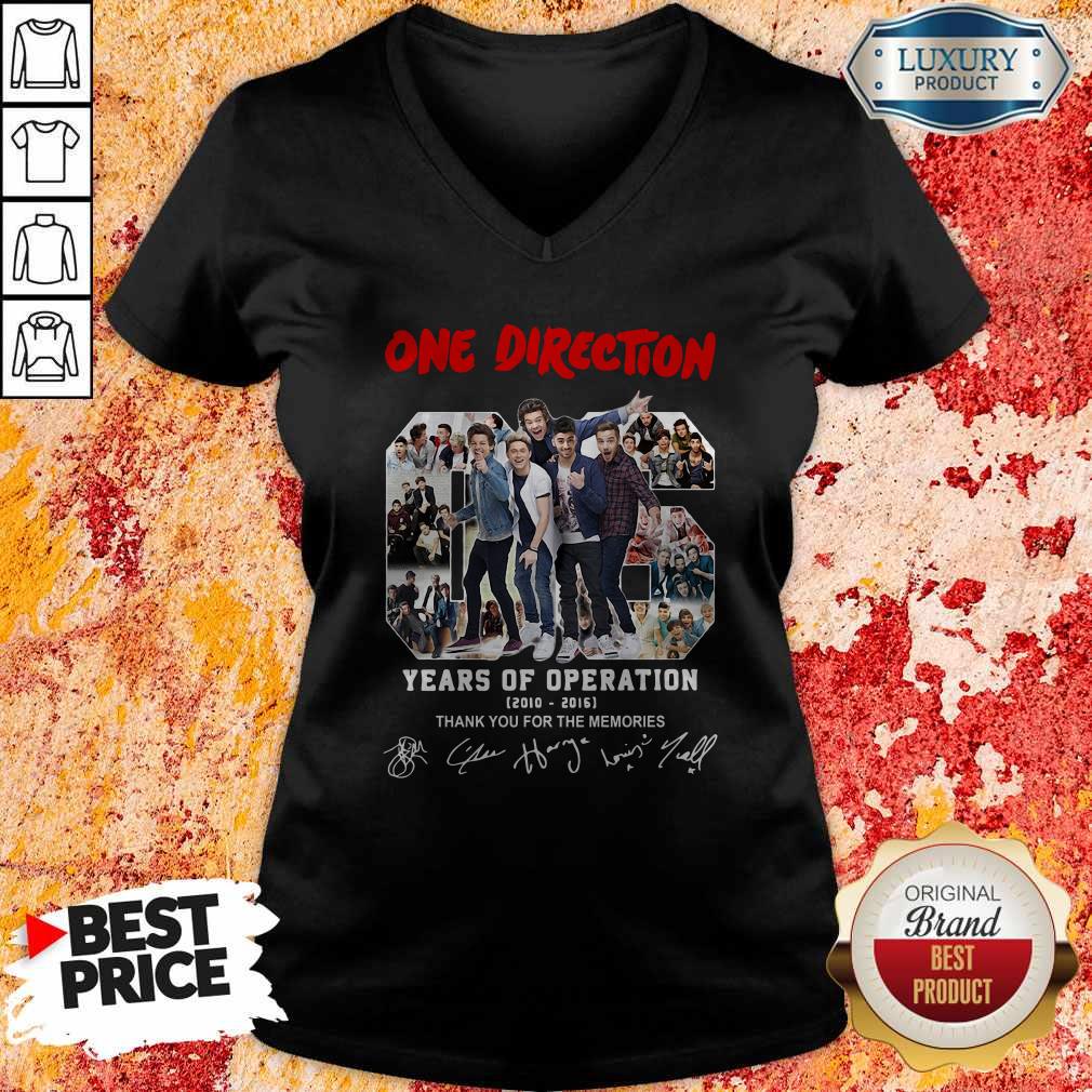 One Direction 06 Years Of Operation 2010 2016 Thank You For The Memories Shirt