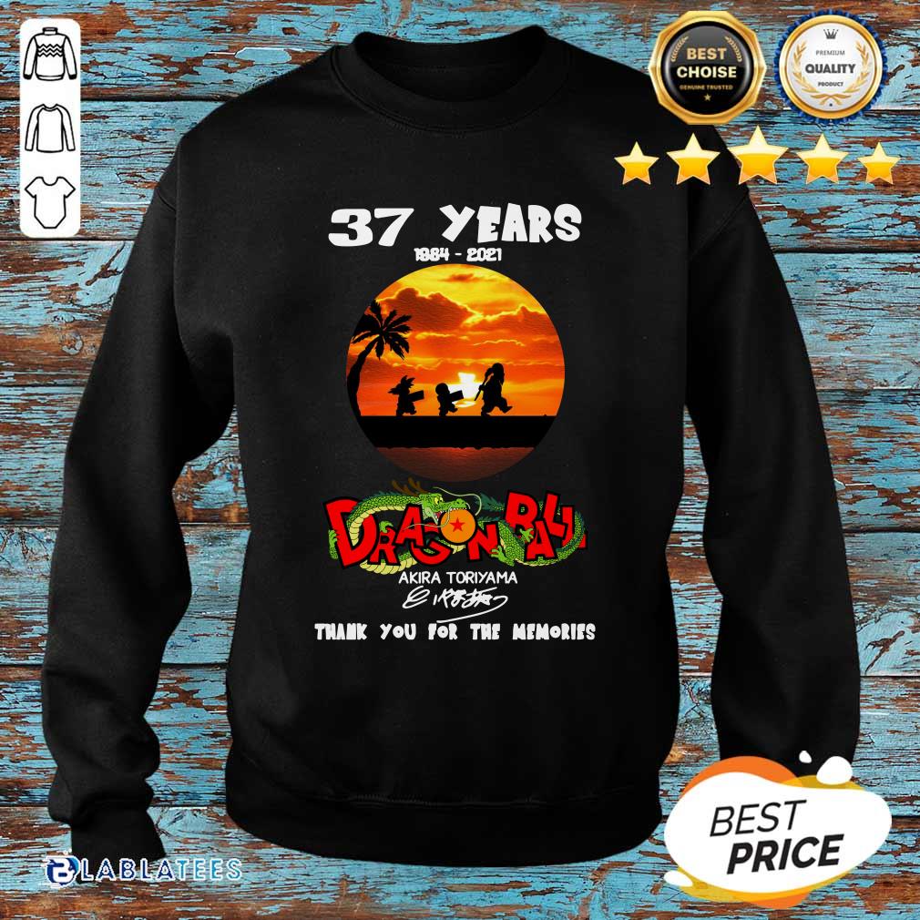 Original 37 Years 1984-2021 Dragon Ball Akira Toriyama Signature Shirt