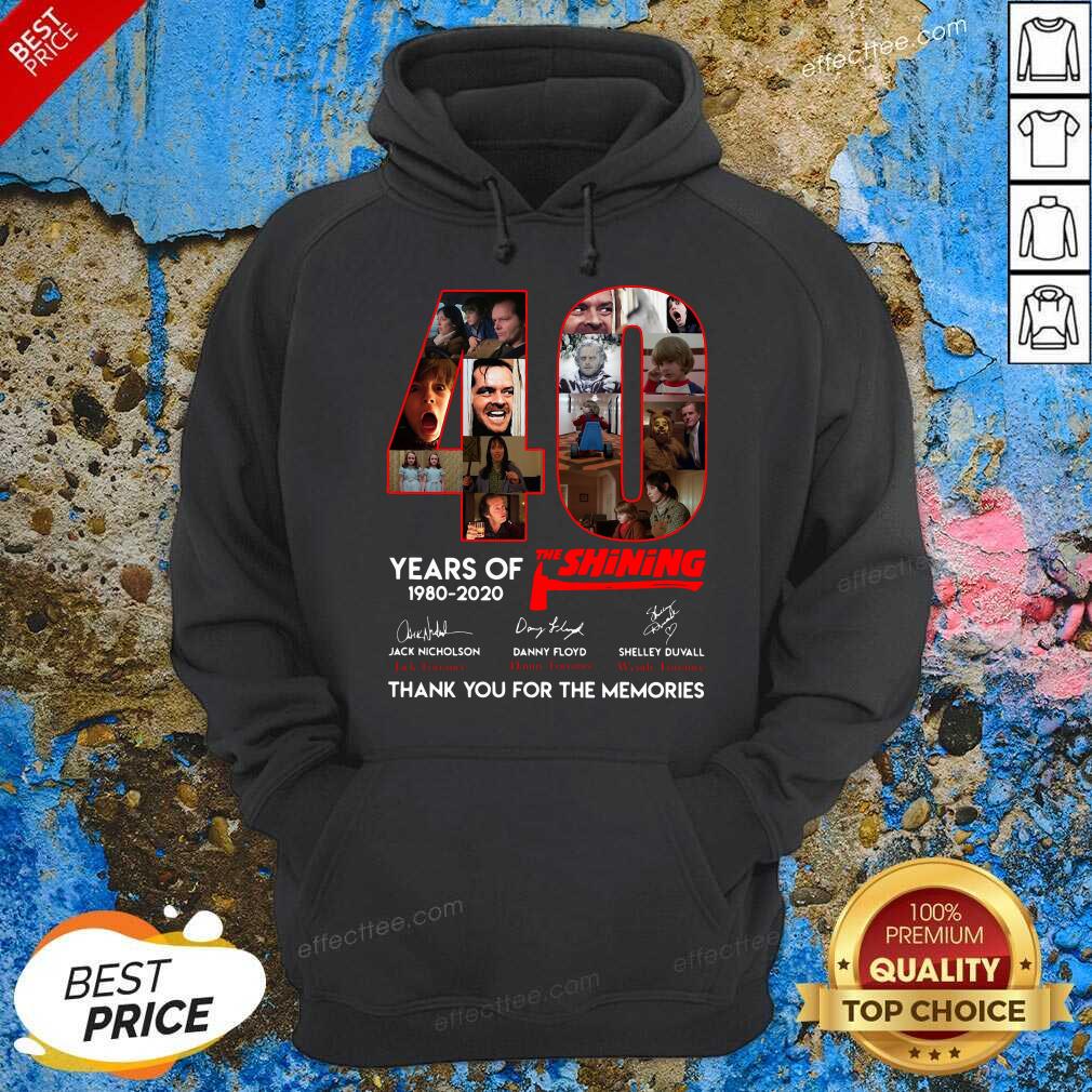Original 40 Years Of The Shining Signatures Thank You For The Memories Shirt