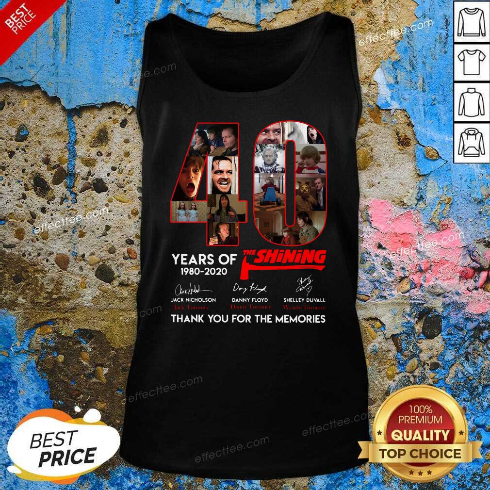 Original 40 Years Of The Shining Signatures Thank You For The Memories Shirt