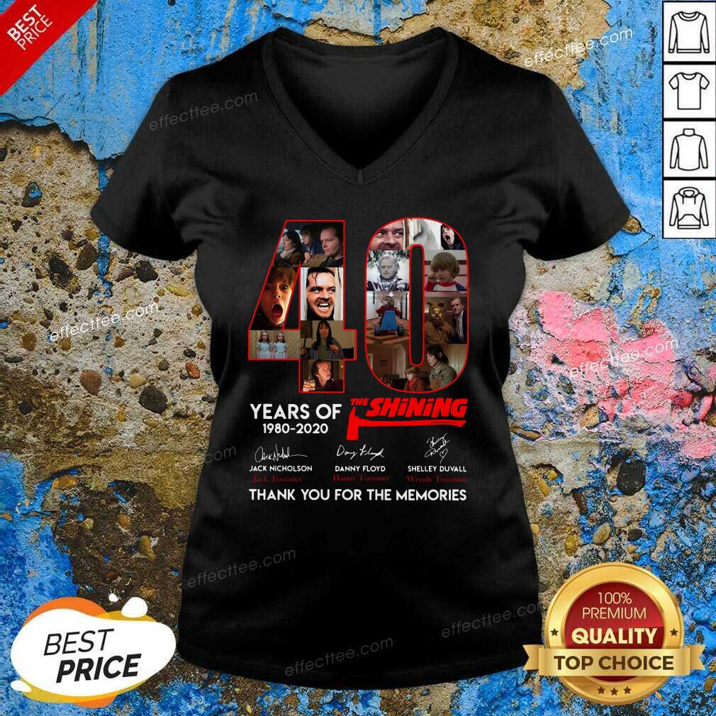 Original 40 Years Of The Shining Signatures Thank You For The Memories Shirt