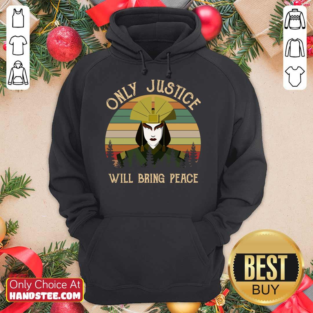 Original Avatar Kyoshi Only Justice Will Bring Peace Vintage Shirt