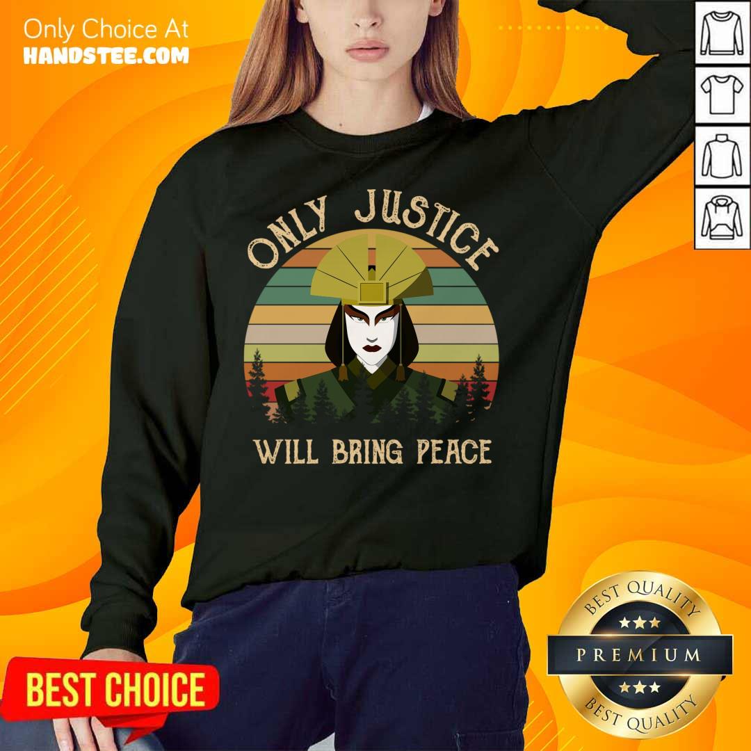 Original Avatar Kyoshi Only Justice Will Bring Peace Vintage Shirt
