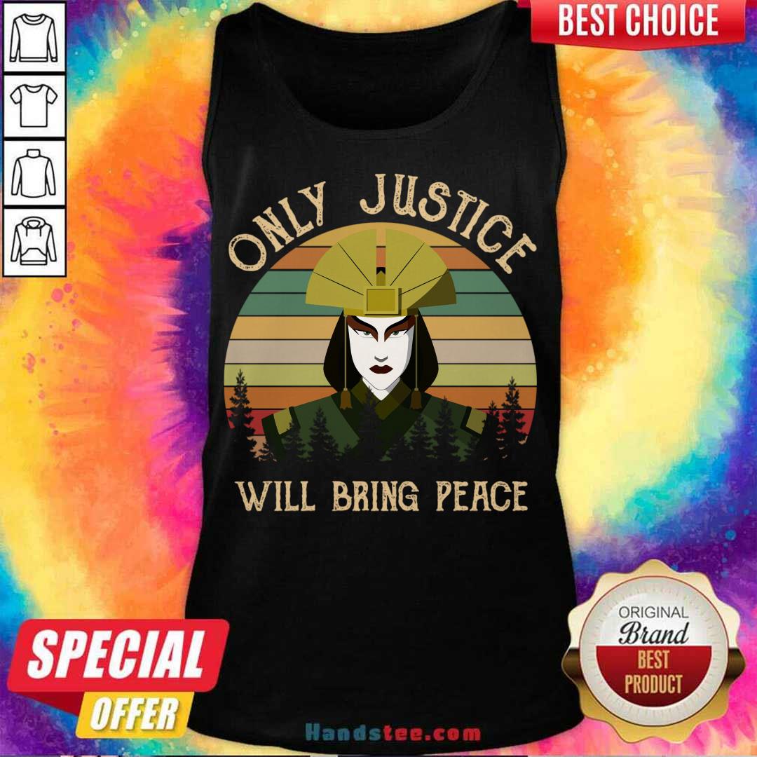 Original Avatar Kyoshi Only Justice Will Bring Peace Vintage Shirt