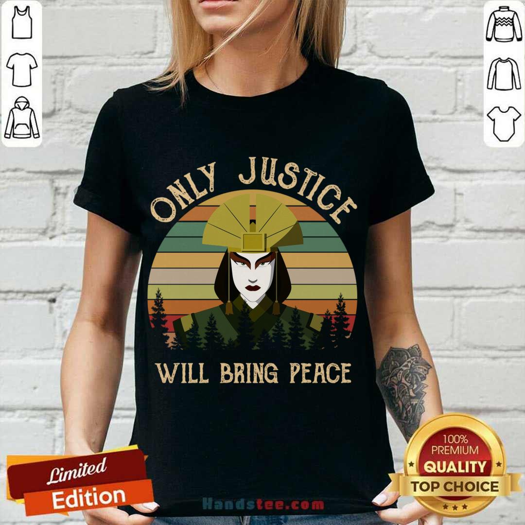 Original Avatar Kyoshi Only Justice Will Bring Peace Vintage Shirt