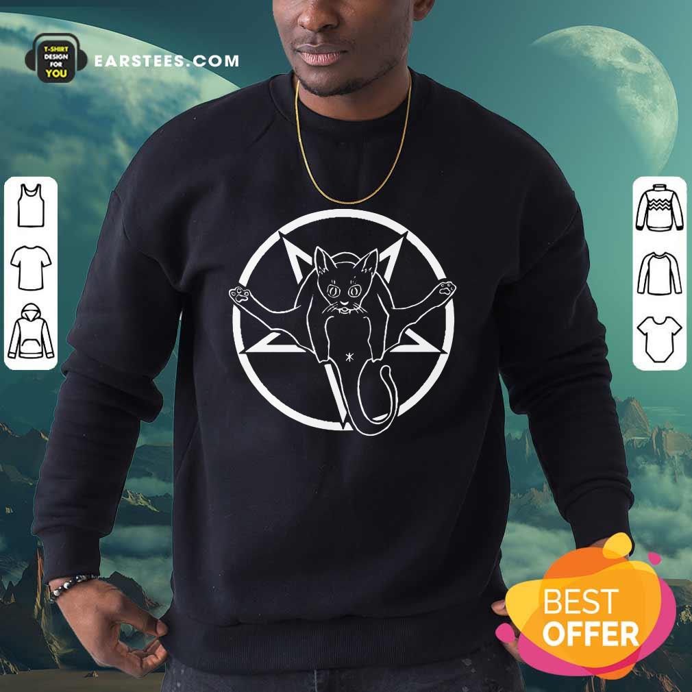 Original Cats Are Metal Pentagram Inverted Shirt