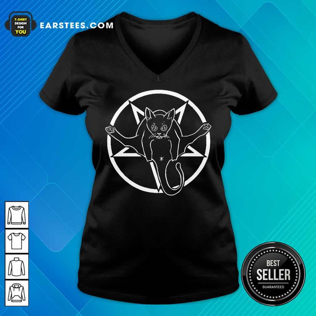Original Cats Are Metal Pentagram Inverted Shirt