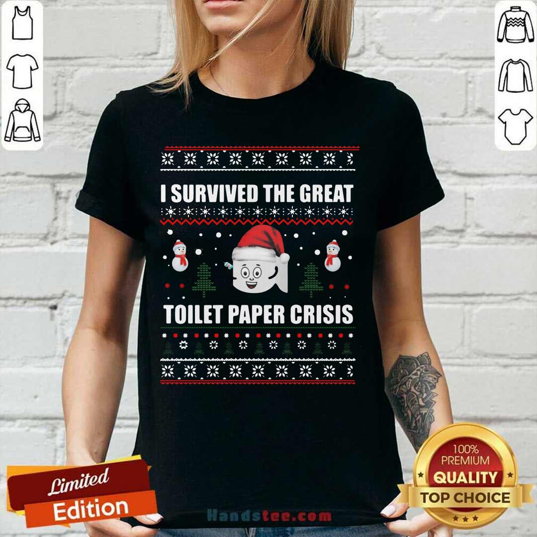 Original I Survived Great Toilet Paper Crisis Ugly Christmas Shirt