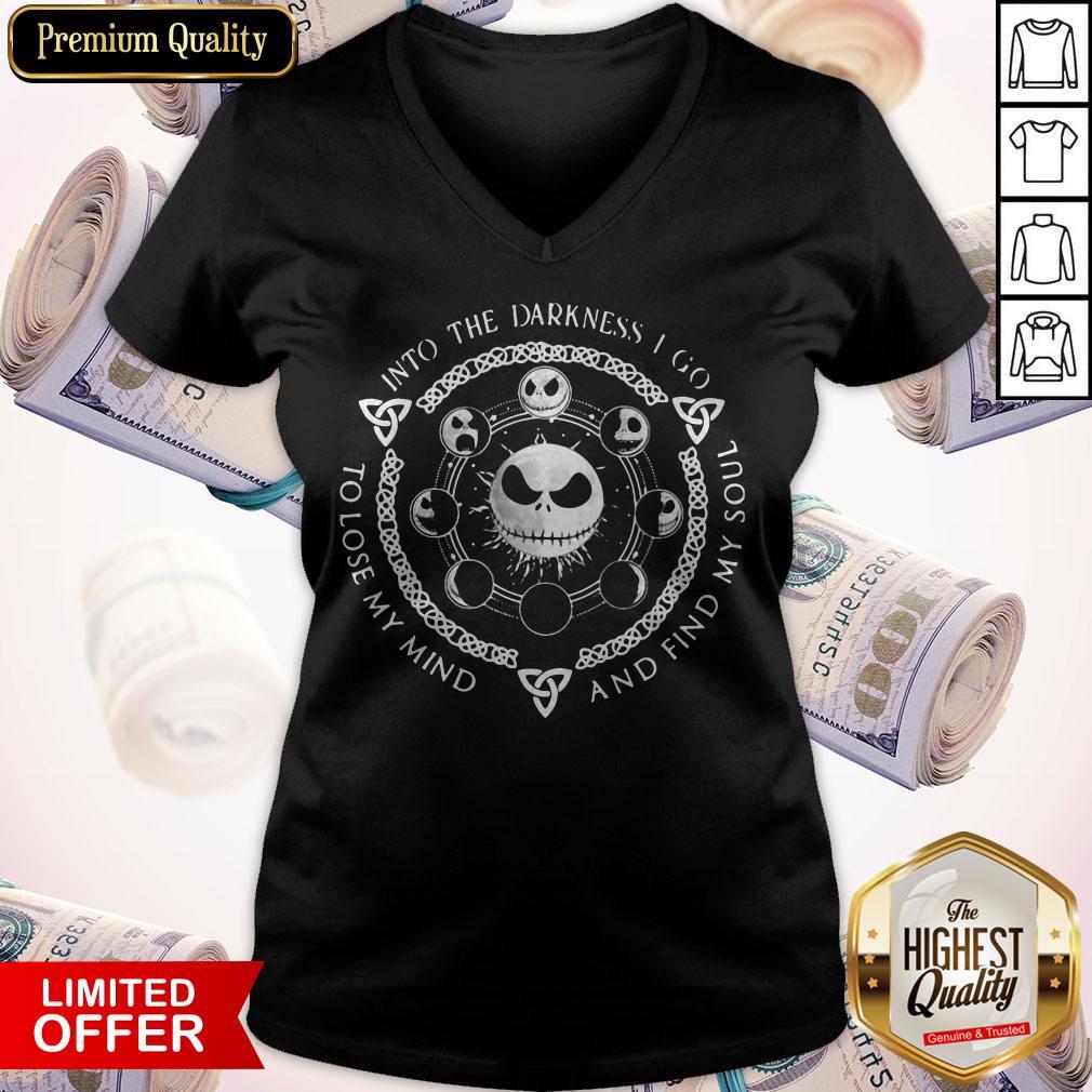 Original Jack Skellington Into The Darkness I Go To Lose My Mind Shirt
