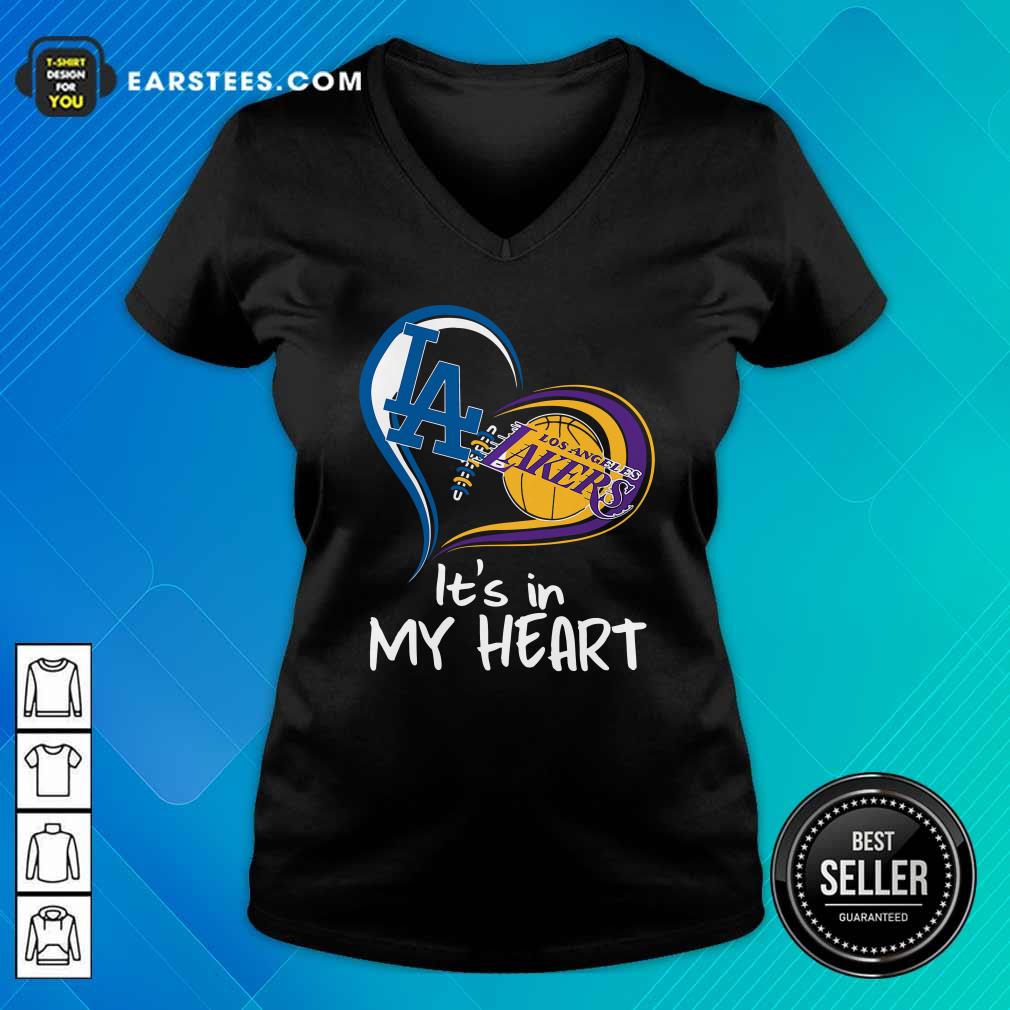 Original Los Angeles Dodgers And Los Angeles Lakers It’s In My Heart Shirt