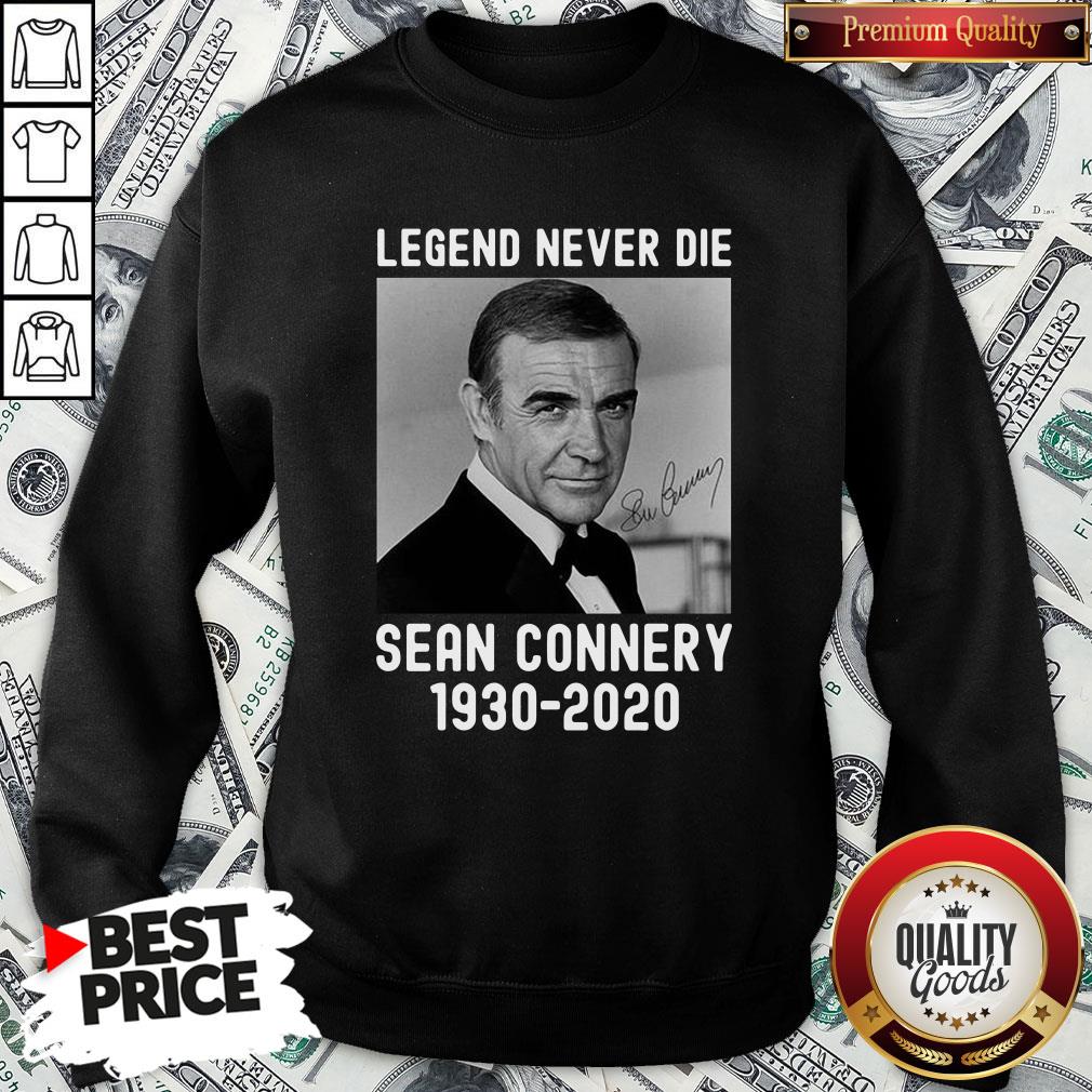 Original Sean Connery Legend Never Die 1930 2020 Signatures Shirt