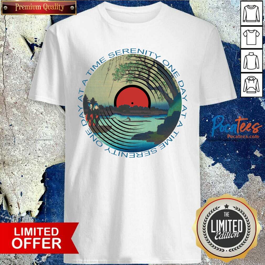 Original Sobriety Serenity One Day At A Time AA Sober Shirt