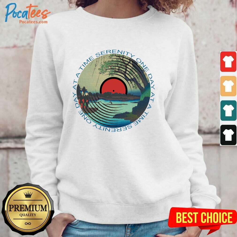 Original Sobriety Serenity One Day At A Time AA Sober Shirt