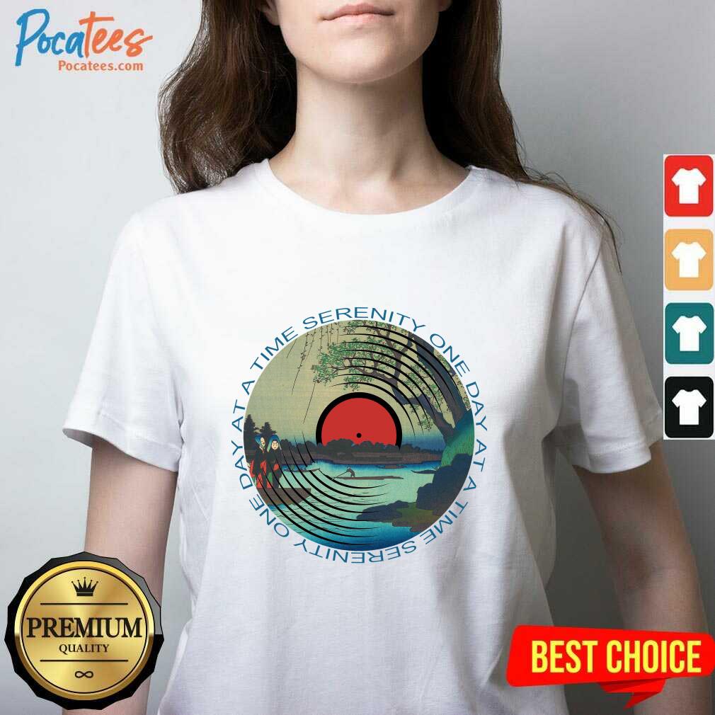 Original Sobriety Serenity One Day At A Time AA Sober Shirt