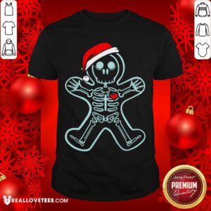 Awesome Xray Gingerbread Man Skeleton Christmas Shirt