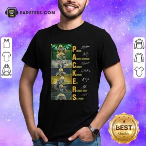 Good Green Bay Packers Jason Spriggs Aaron Rodgers Mason Crosby Signatures Shirt