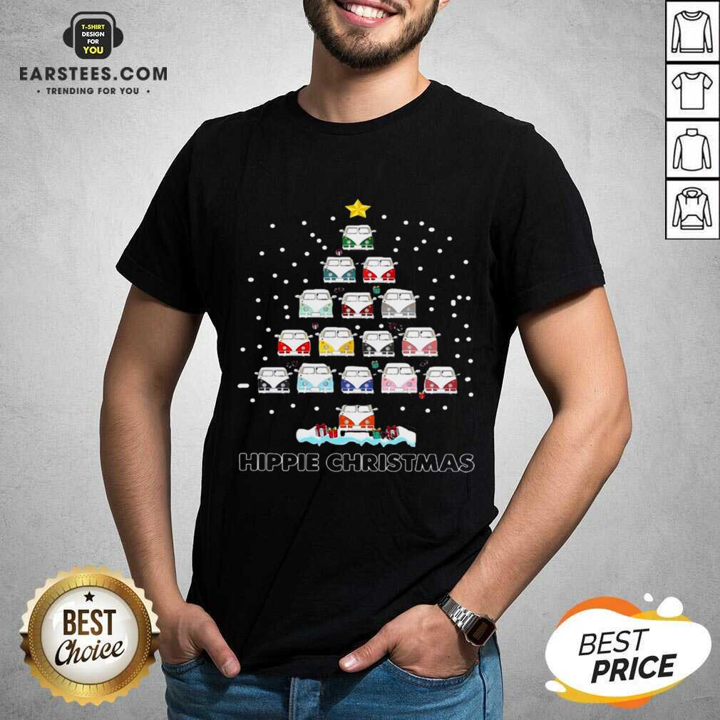 Original Hippie Bus Tree Christmas Shirt