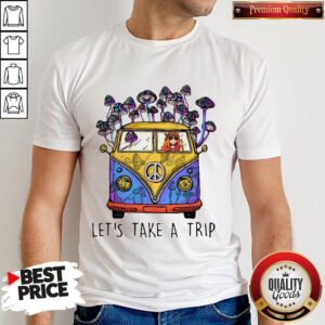 Cute Hippie Girl Let’s Take A Trip Shirt