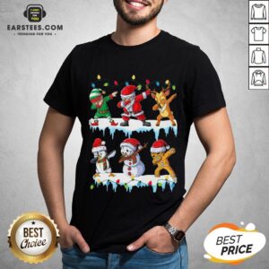 Original Santa Claus Gingerbread Elf Reindeer Snowman Penguin Dabbing Merry Christmas Sweater Shirt