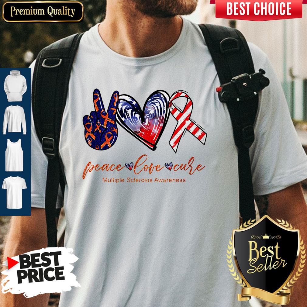 peace-love-cure-multiple-sclerosis-awareness-american-flag-veteran-independence-day-shirt