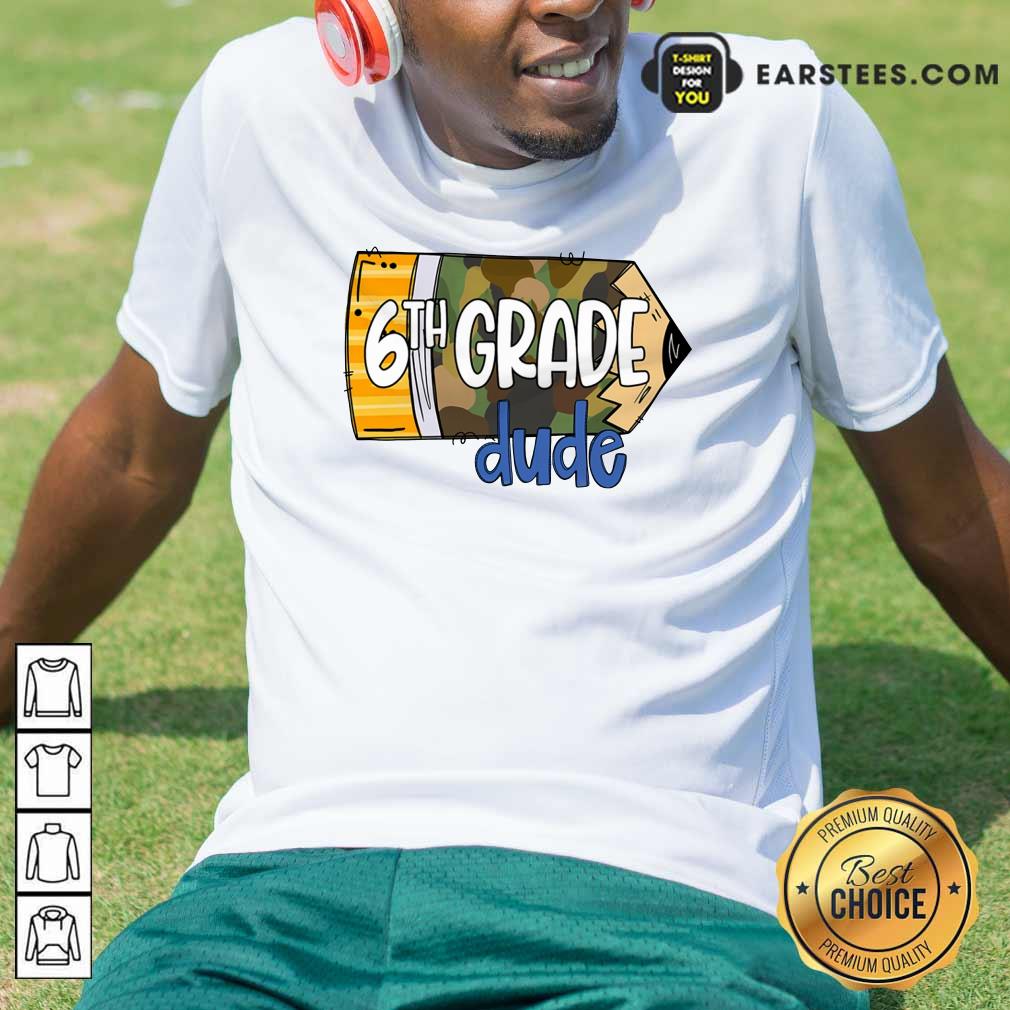 Pencil Camo 7th Grade Dude Shirt