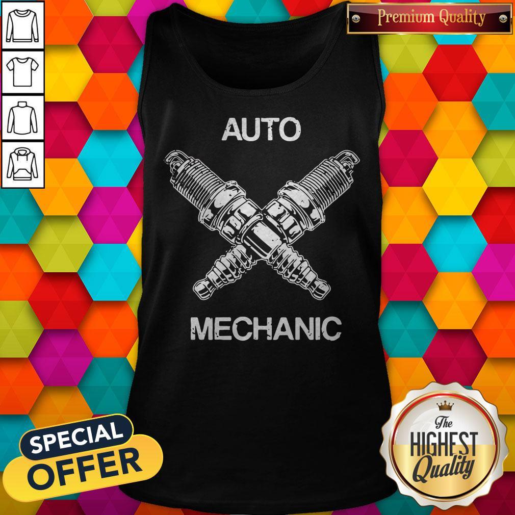 Perfect Auto Mechanic Two Screws White Shirt