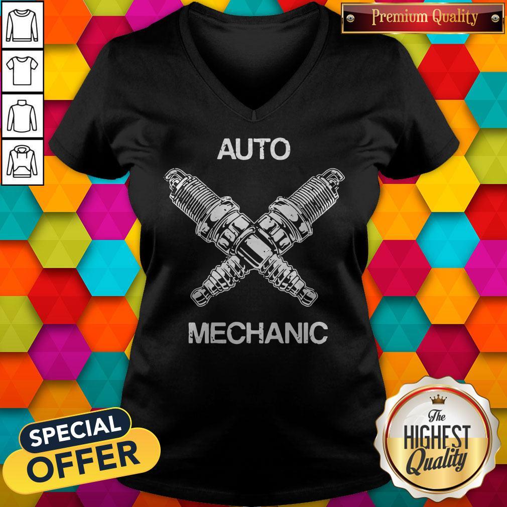 Perfect Auto Mechanic Two Screws White Shirt