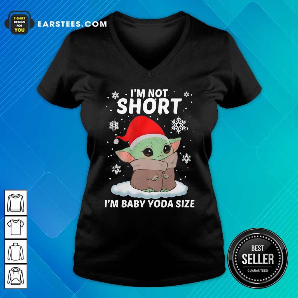 Perfect Baby Yoda Santa I'm Not Short I'm Baby Yoda Size Merry Christmas Shirt