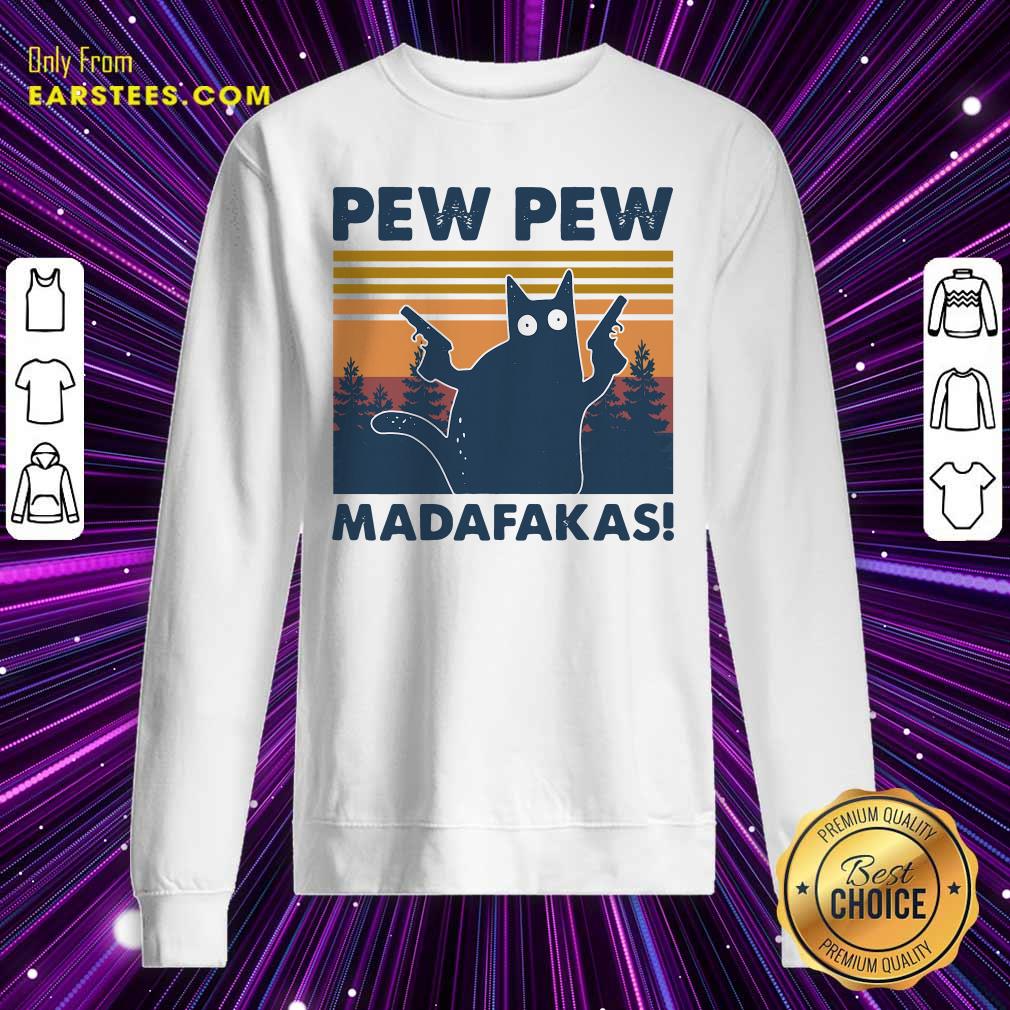Perfect Cat Pew Pew Madafakas Vintage Shirt