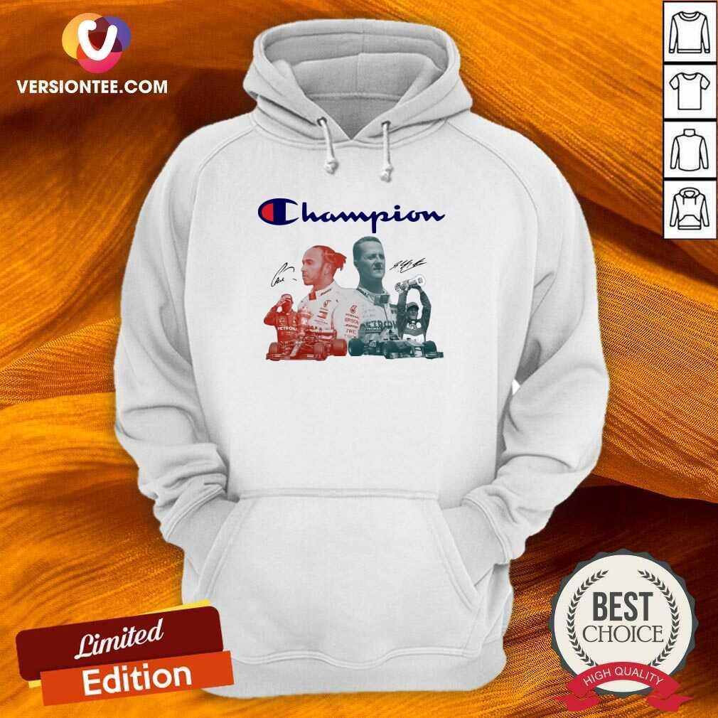 Perfect Hamilton F1 New World Champions Signature Shirt