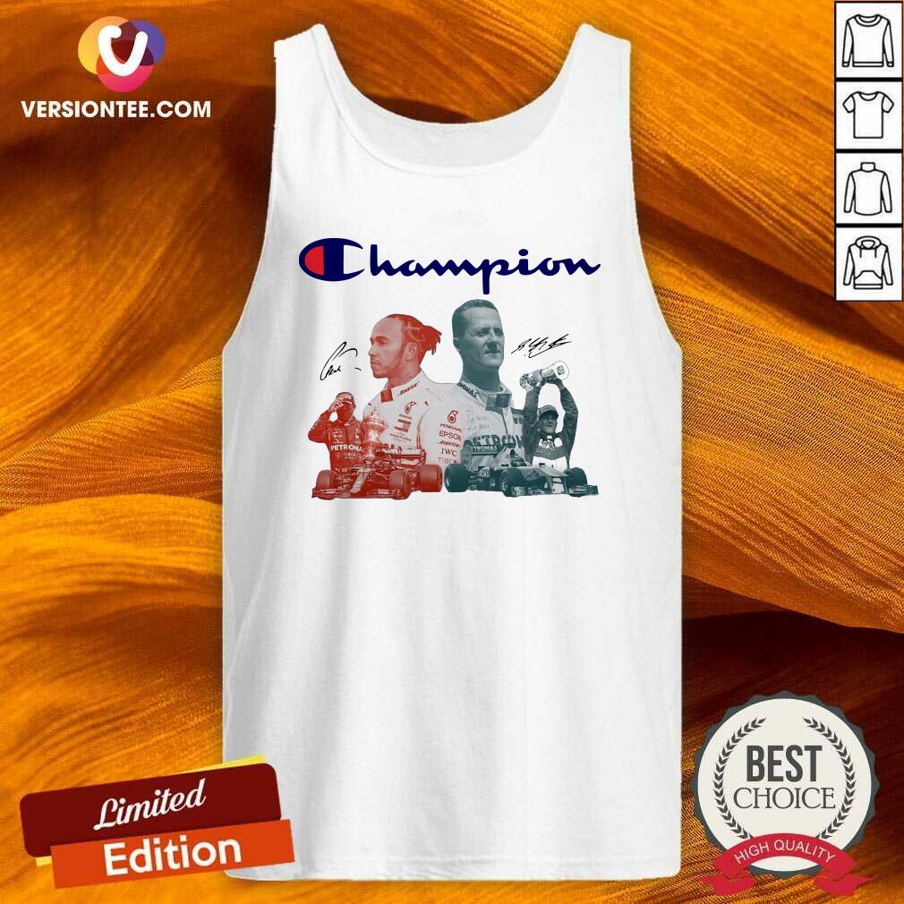 Perfect Hamilton F1 New World Champions Signature Shirt