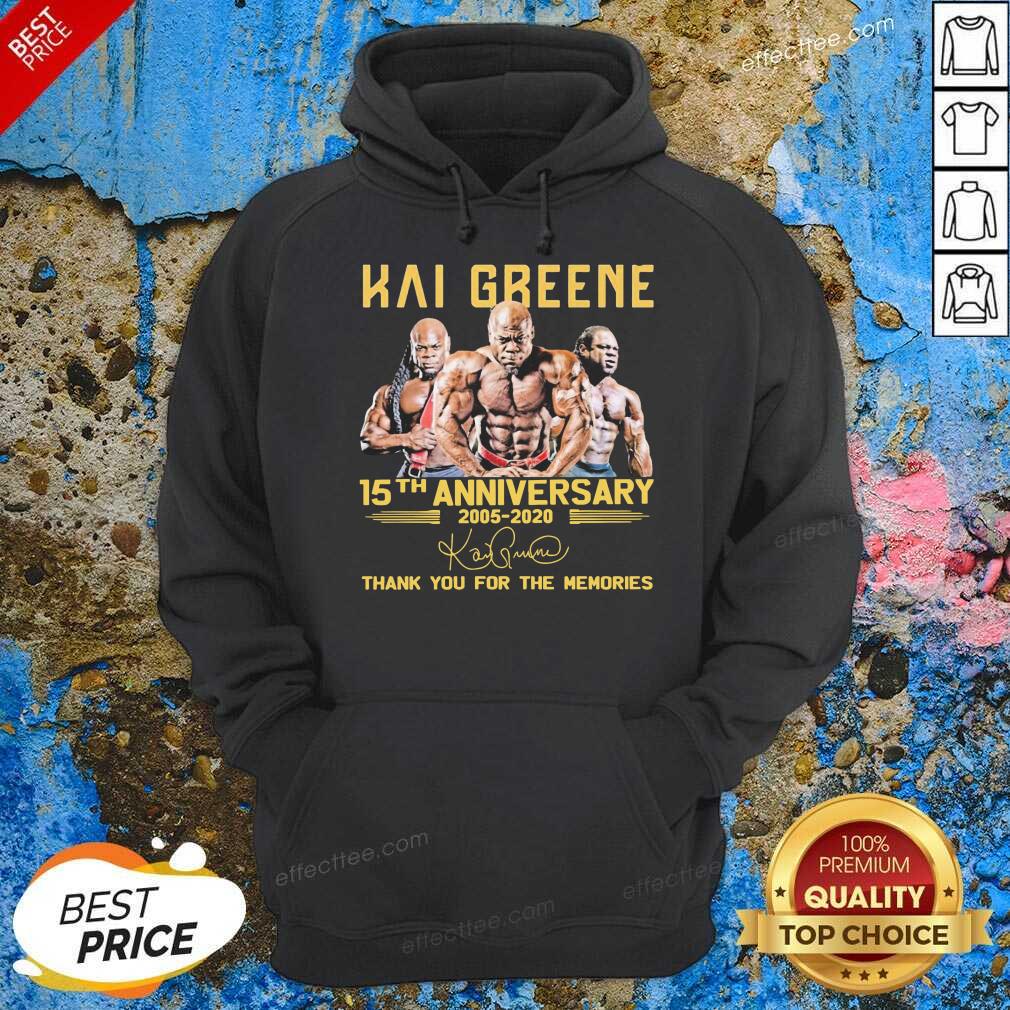 Perfect Kai Greene 15th Anniversary Thank You For The Memories Signature Shirt