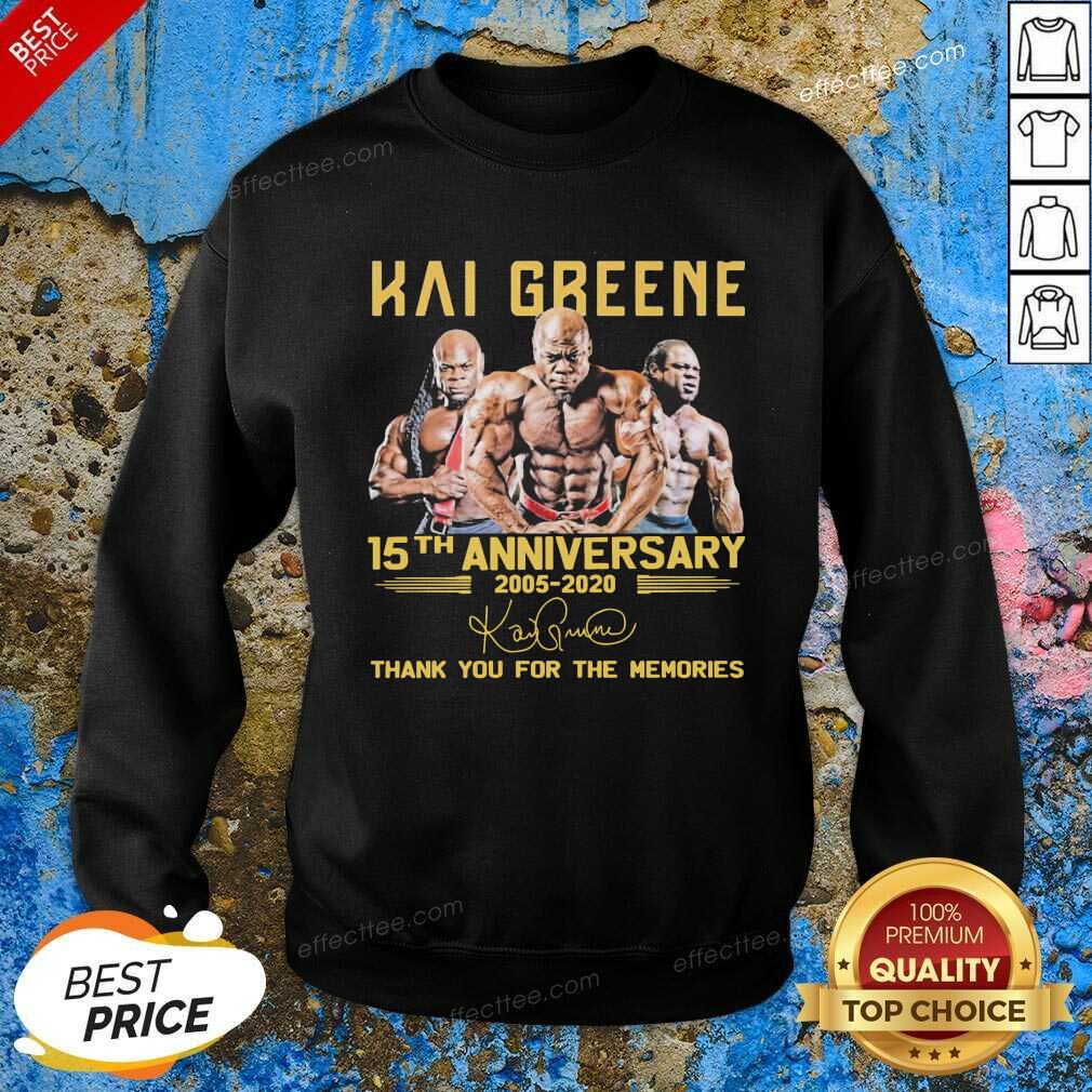 Perfect Kai Greene 15th Anniversary Thank You For The Memories Signature Shirt