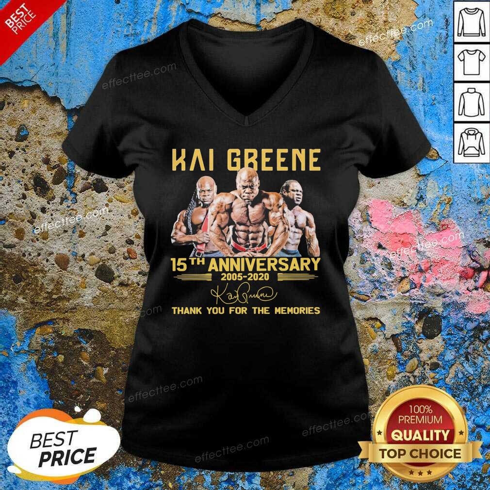 Perfect Kai Greene 15th Anniversary Thank You For The Memories Signature Shirt