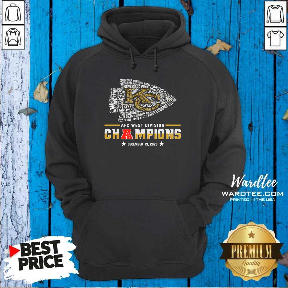Perfect Kansas City Chiefs Afc West Division Champions December 13 2020 Shirt