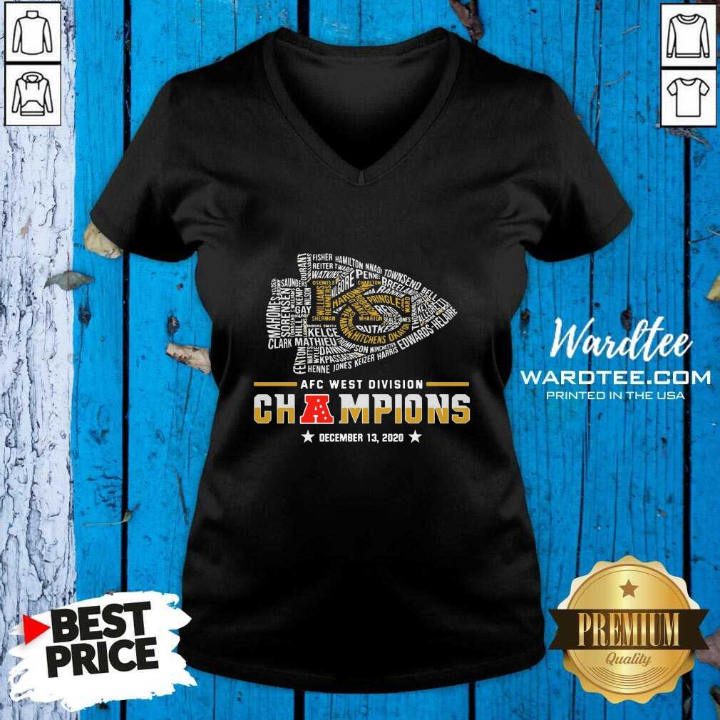 Perfect Kansas City Chiefs Afc West Division Champions December 13 2020 Shirt