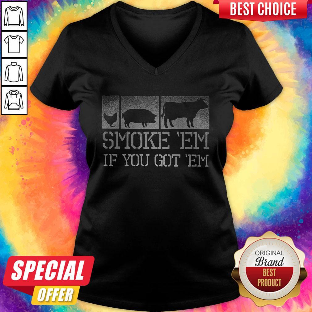 Perfect Meat Lover Smoke ‘Em If You Got ‘Em BBQ Father's Day Shirt