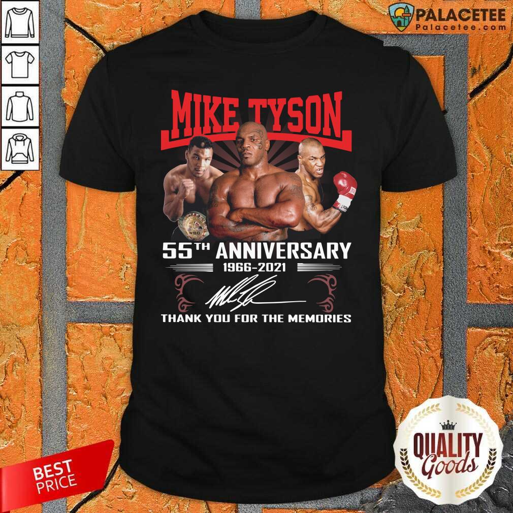 Perfect Mike Tyson 55Th 1966 2021 Signature Thank You For The Memories Shirt