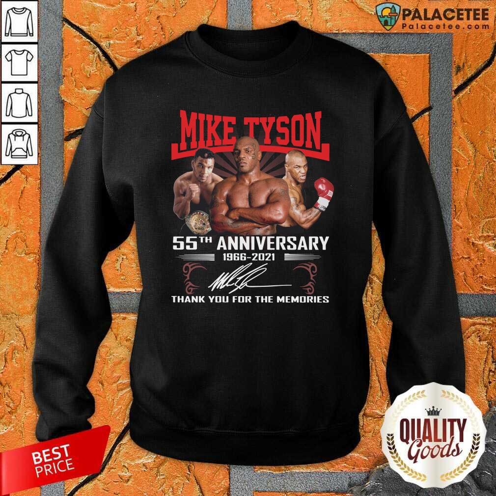 Perfect Mike Tyson 55Th 1966 2021 Signature Thank You For The Memories Shirt