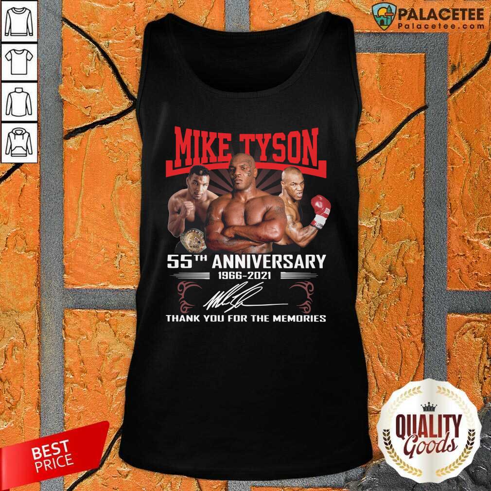 Perfect Mike Tyson 55Th 1966 2021 Signature Thank You For The Memories Shirt